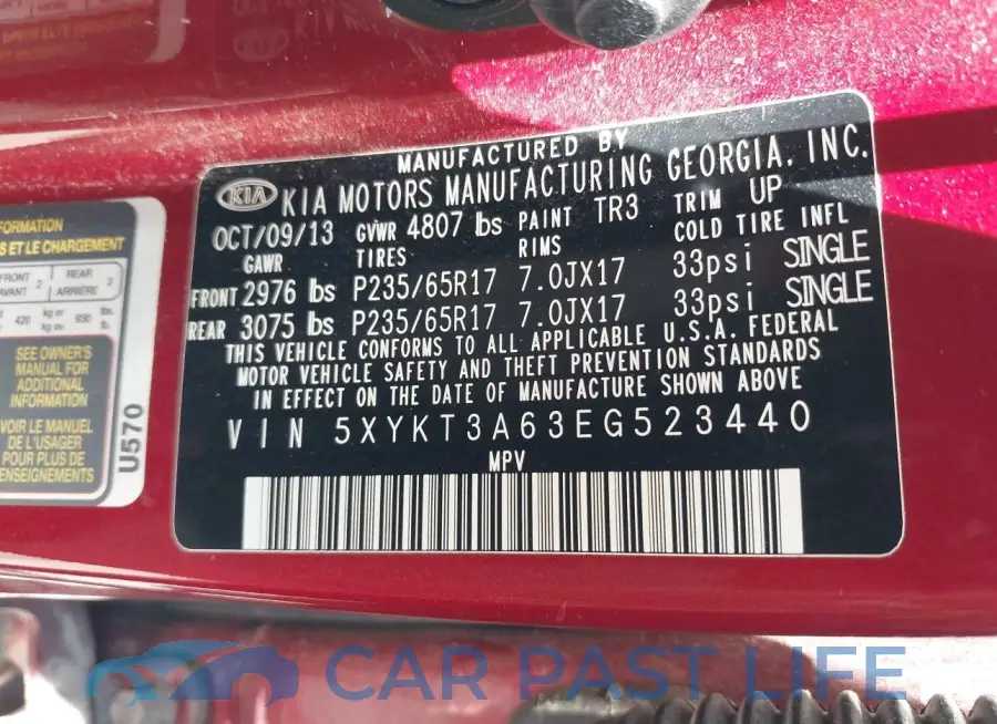 5XYKT3A63EG523440# 9