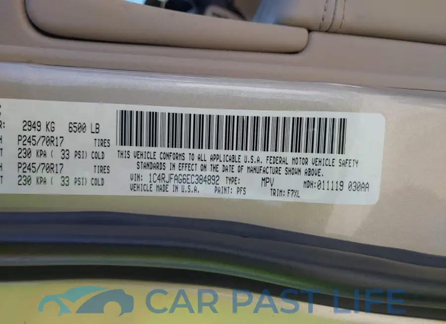 1C4RJFAG6EC384892# 9