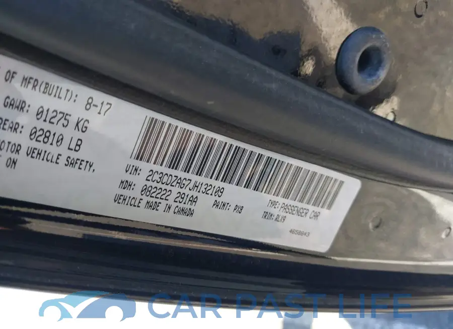 2C3CDZAG7JH132109# 9