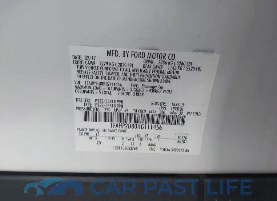 1FAHP2D80HG111456# 9