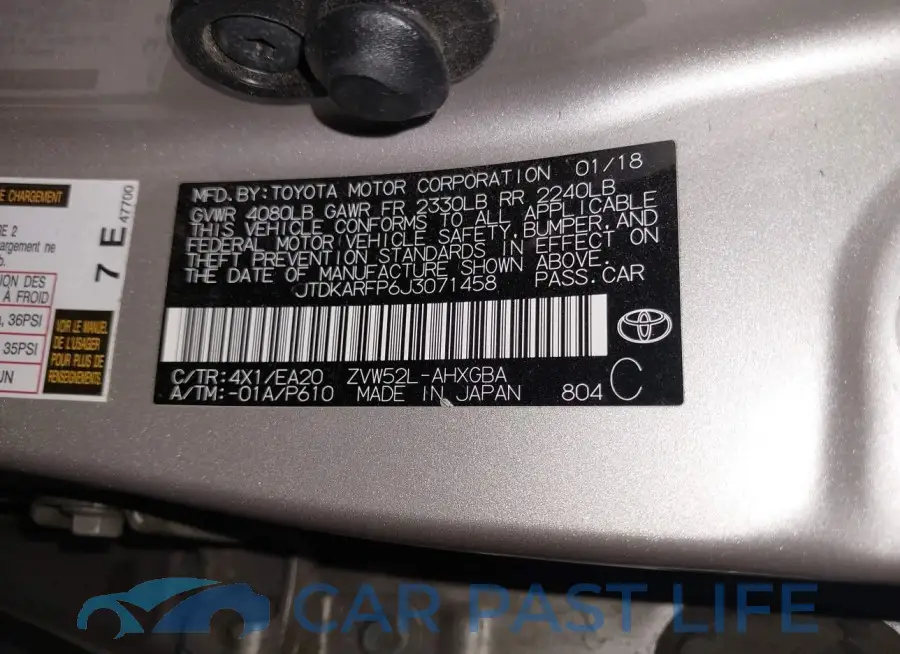JTDKARFP6J3071458# 9