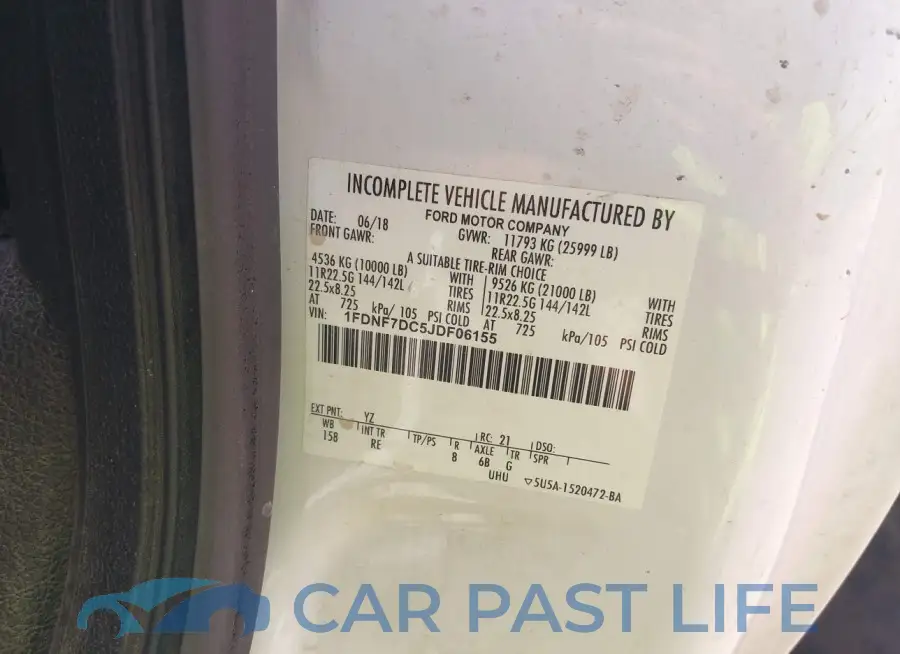 1FDNF7DC5JDF06155# 8