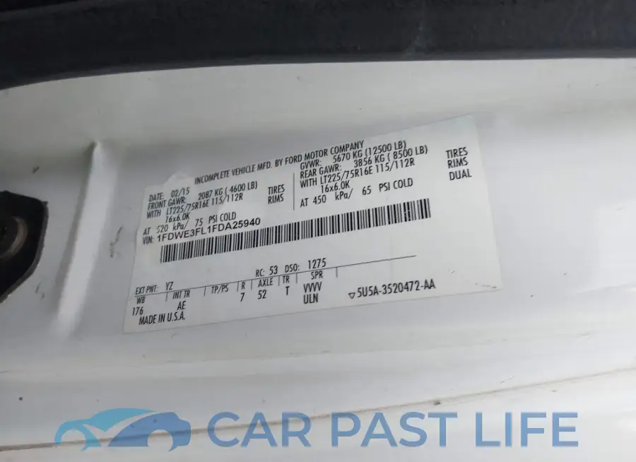 1FDWE3FL1FDA25940# 9