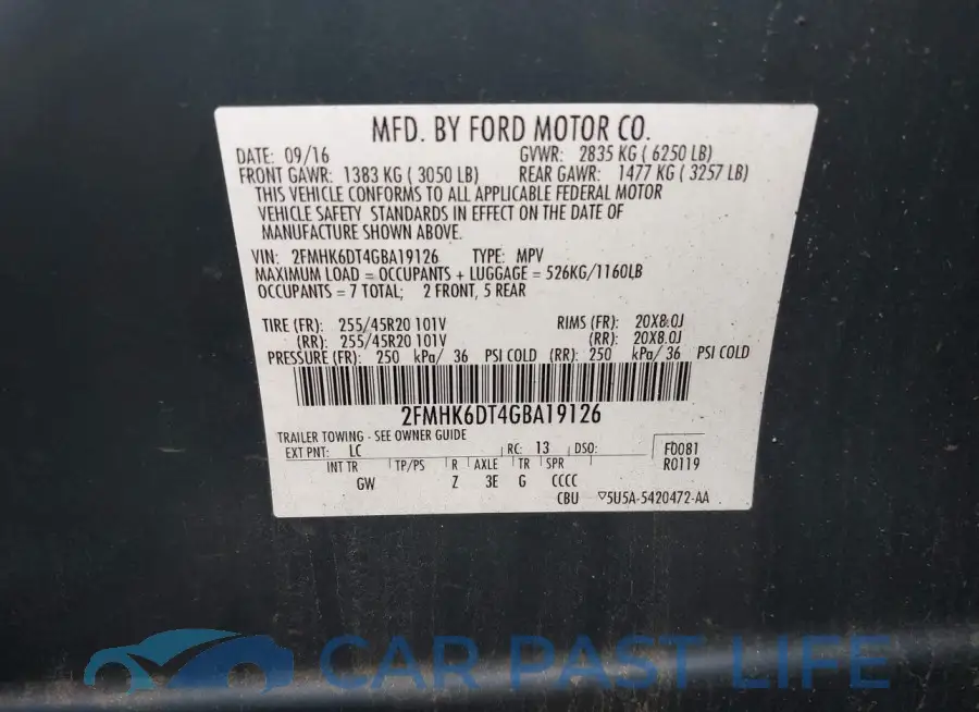 2FMHK6DT4GBA19126# 9