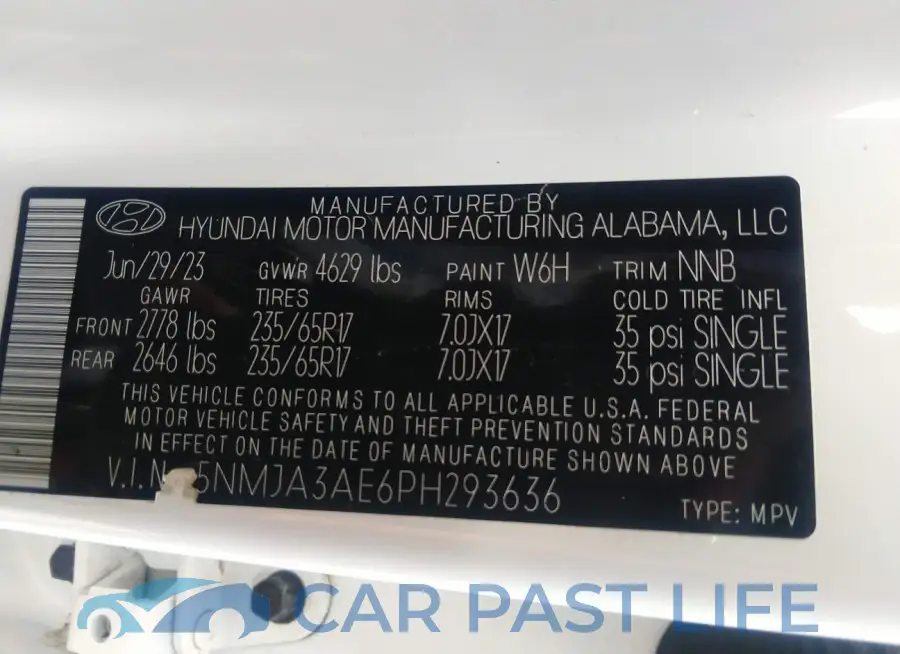5NMJA3AE6PH293636# 9