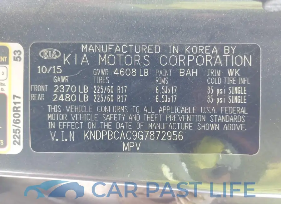KNDPBCAC9G7872956# 8