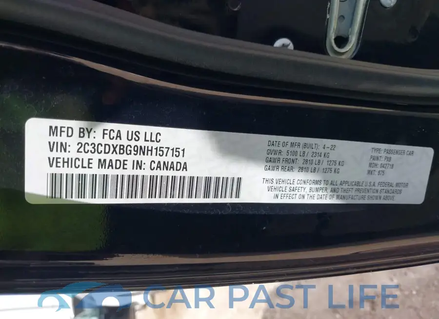 2C3CDXBG9NH157151# 9