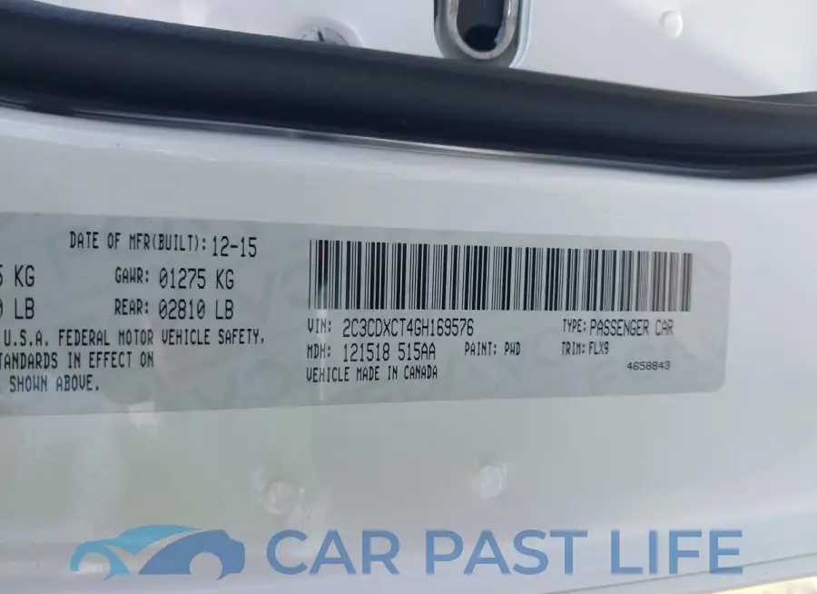 2C3CDXCT4GH169576# 9