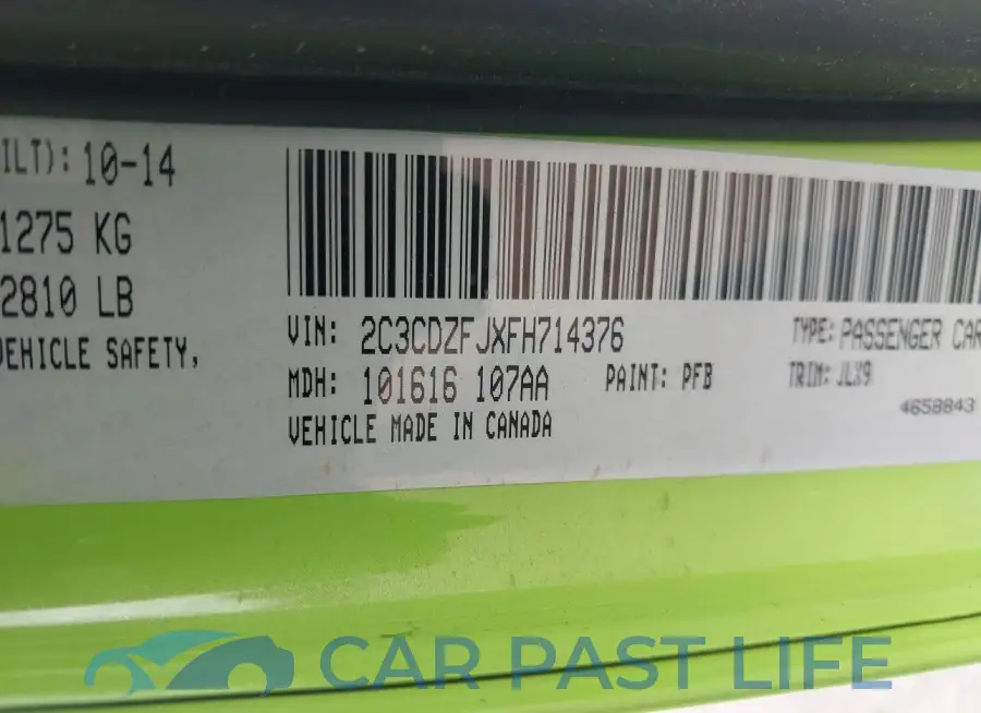 2C3CDZFJXFH714376# 9