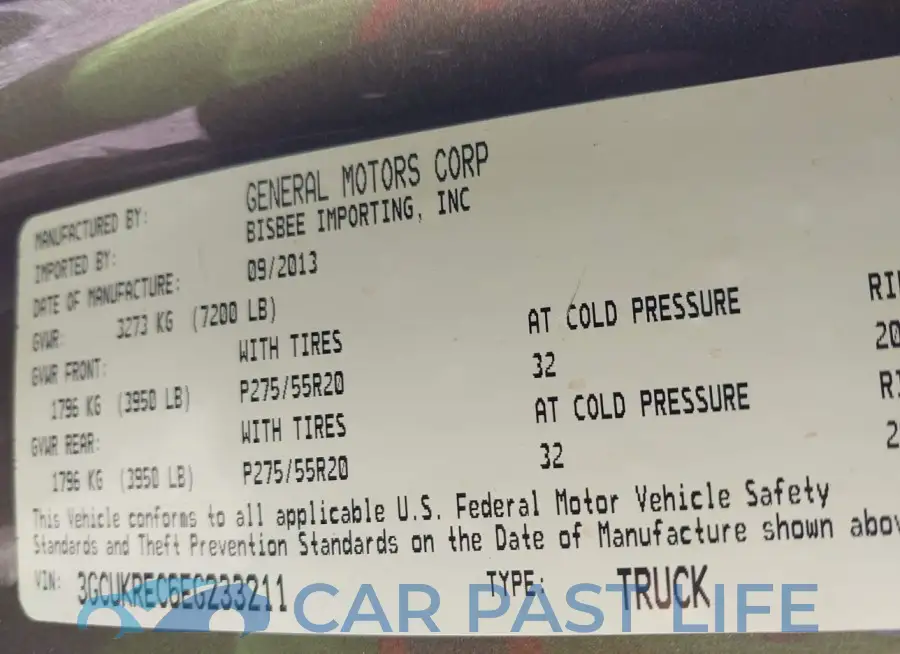 3GCUKREC6EG233211# 9