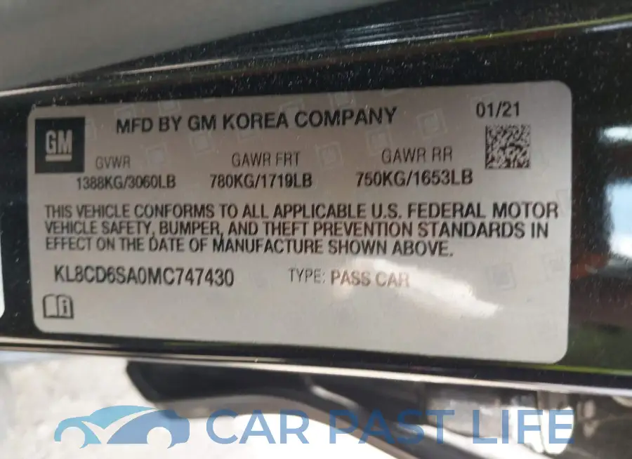 KL8CD6SA0MC747430# 9