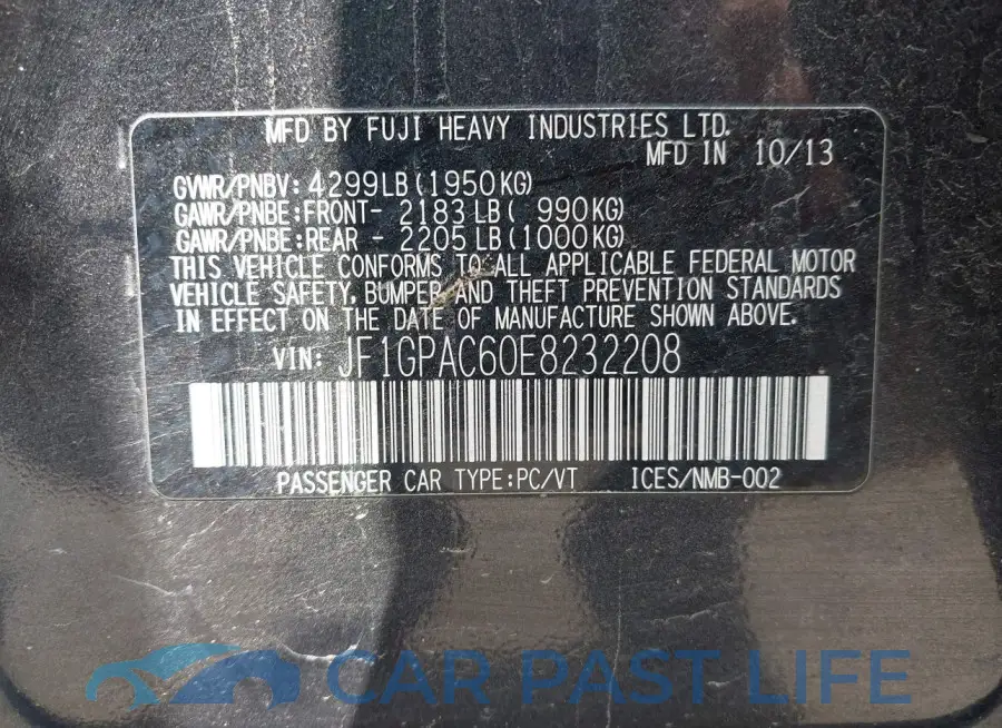 JF1GPAC60E8232208# 9