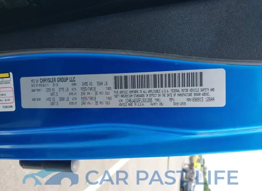 1C4BJWEG5FL531295# 9