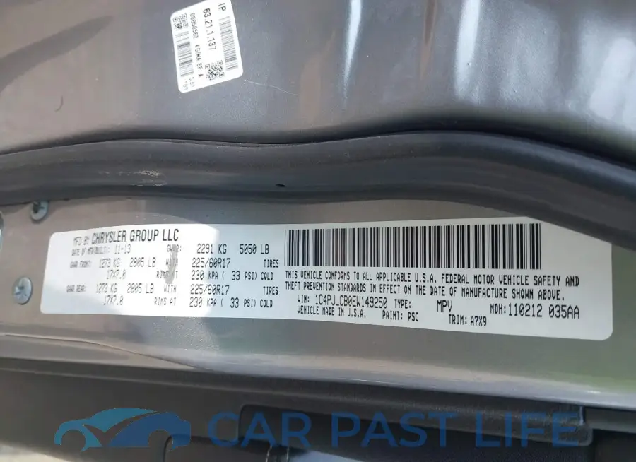 1C4PJLCB0EW149250# 9