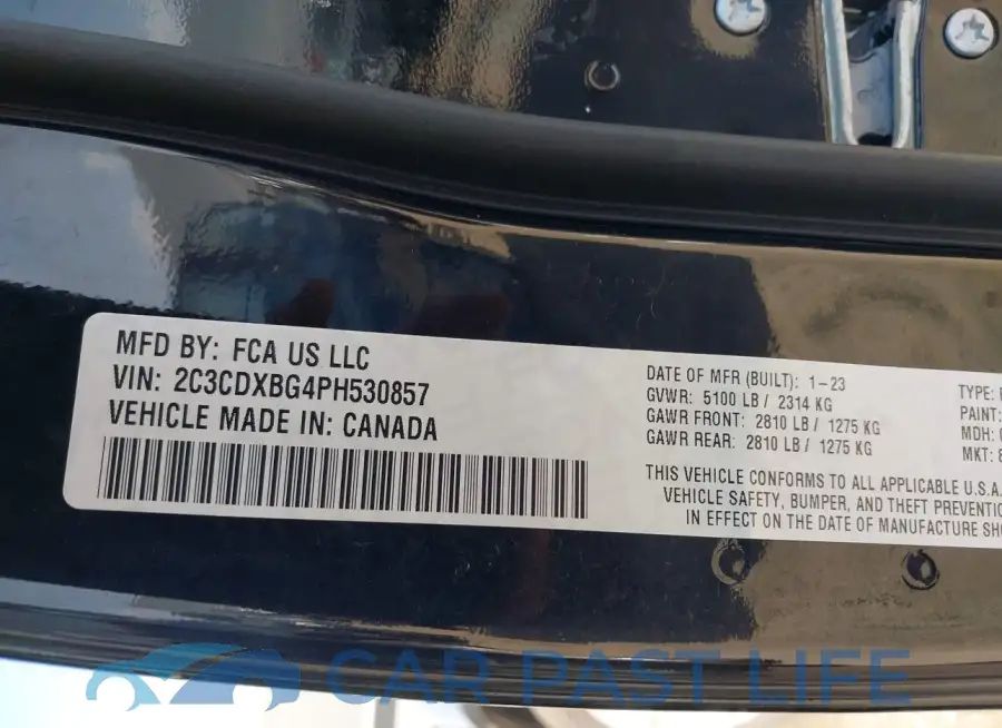 2C3CDXBG4PH530857# 9