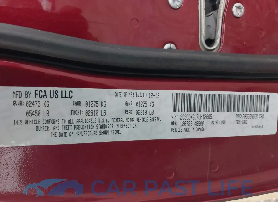 2C3CDXGJ7LH120651# 9