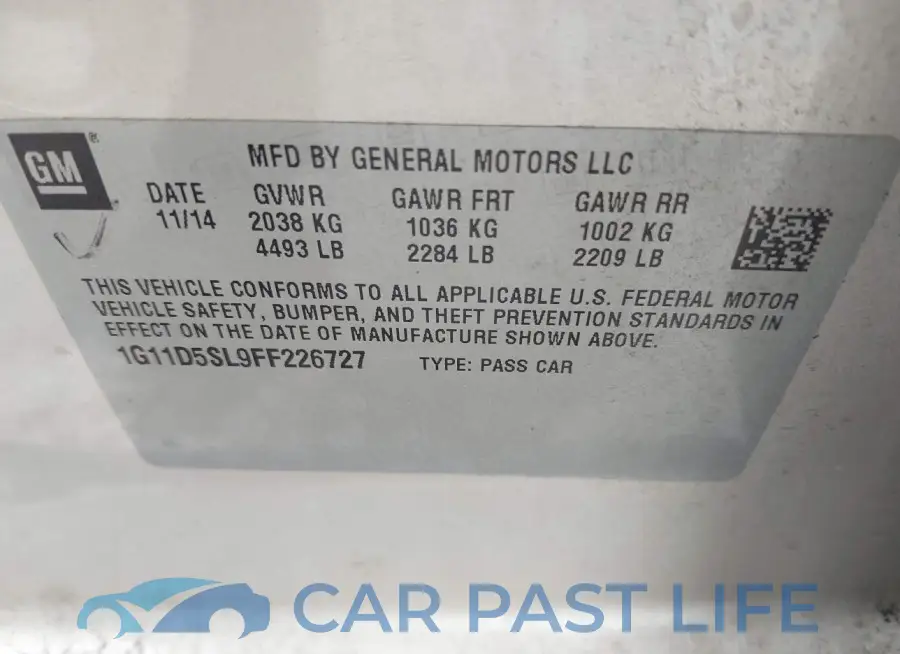 1G11D5SL9FF226727# 9