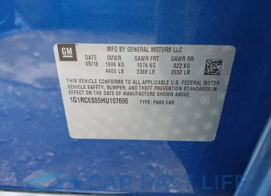1G1RC6S55HU107696# 9