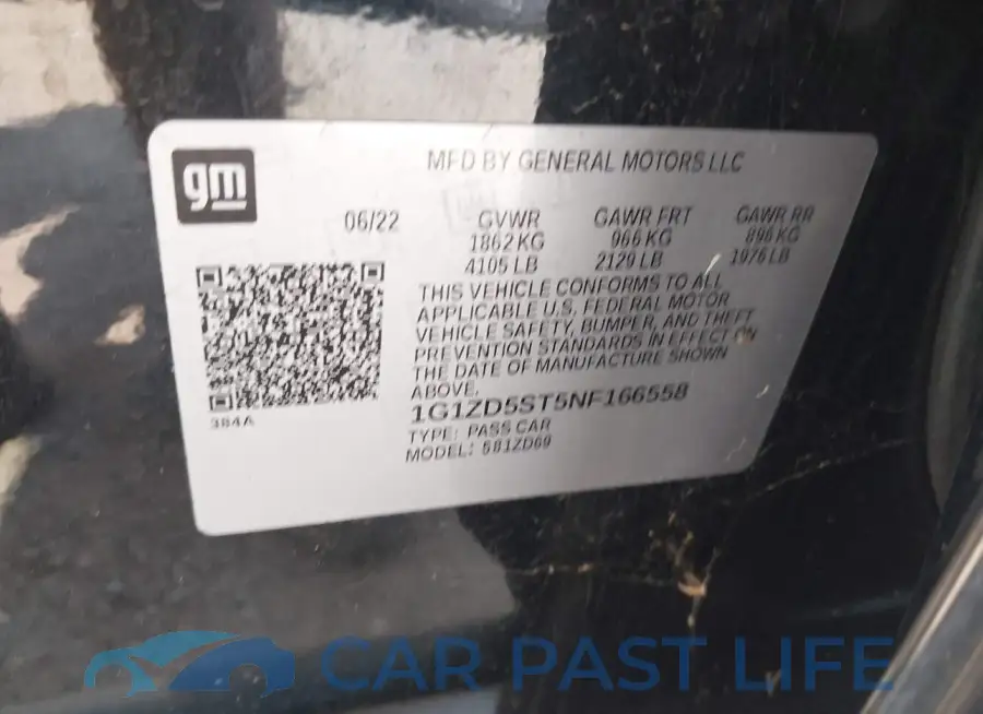 1G1ZD5ST5NF166558# 9