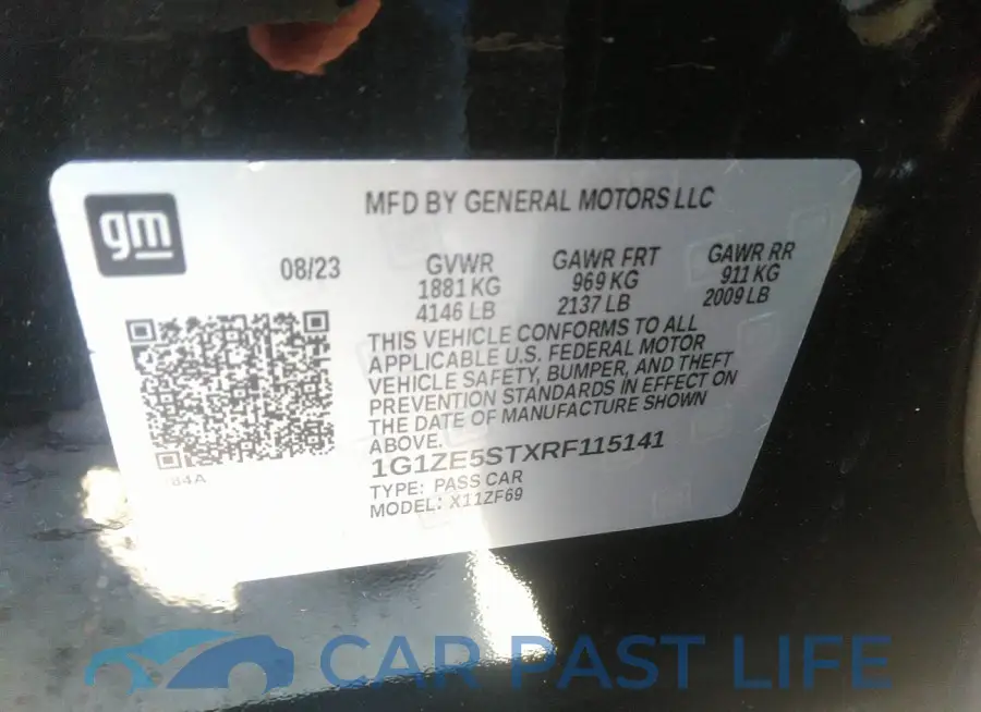 1G1ZE5STXRF115141# 9