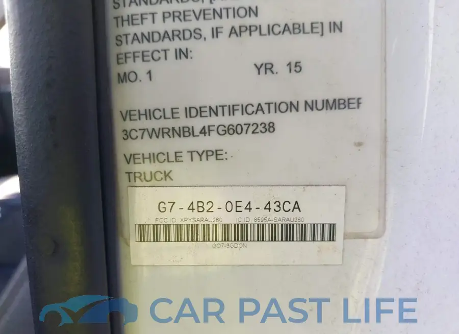 3C7WRNBL4FG607238# 8