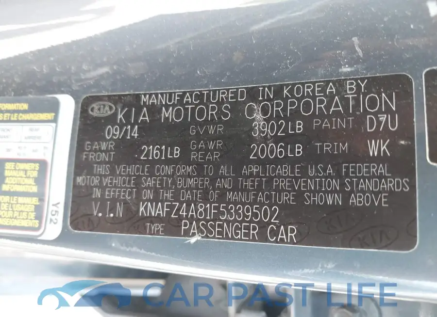 KNAFZ4A81F5339502# 9
