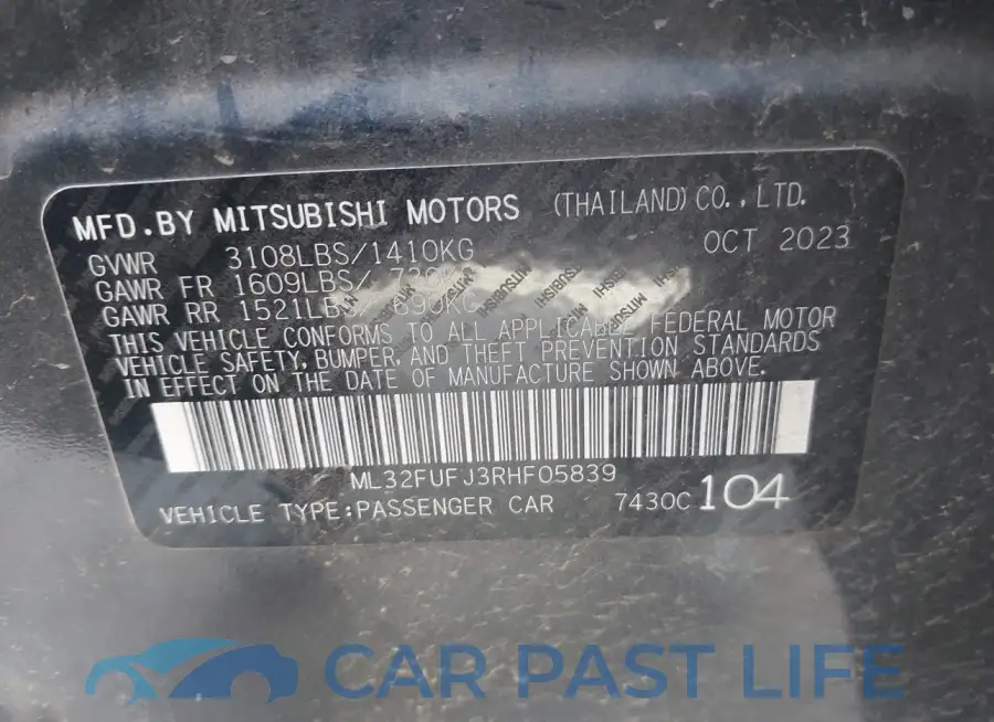 ML32FUFJ3RHF05839# 9