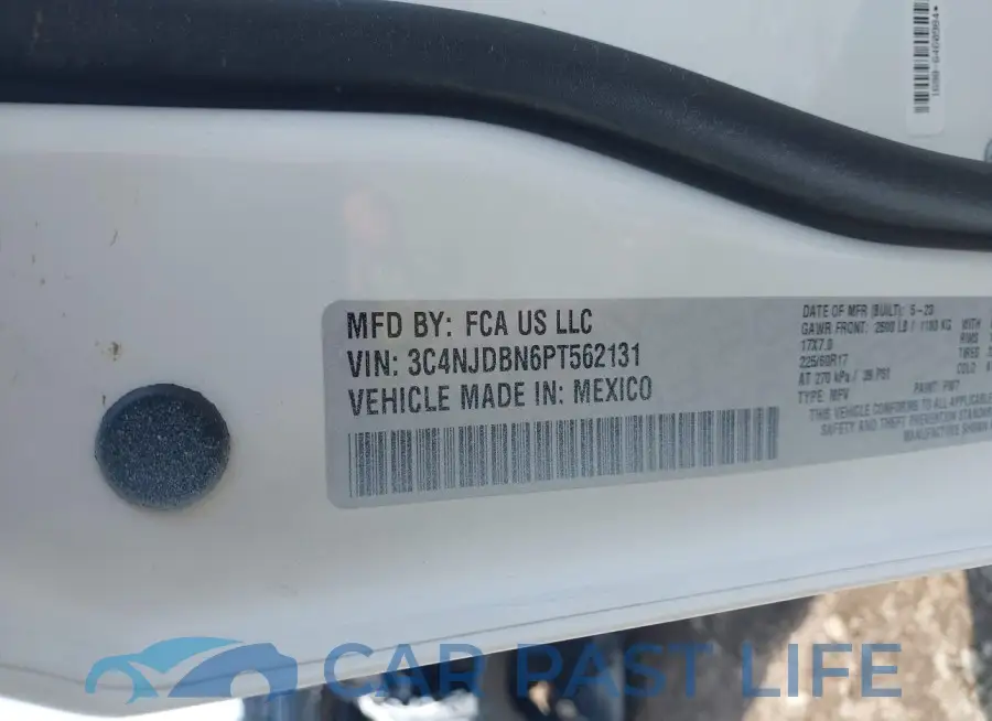 3C4NJDBN6PT562131# 9
