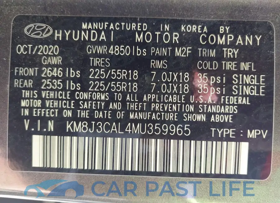 KM8J3CAL4MU359965# 9