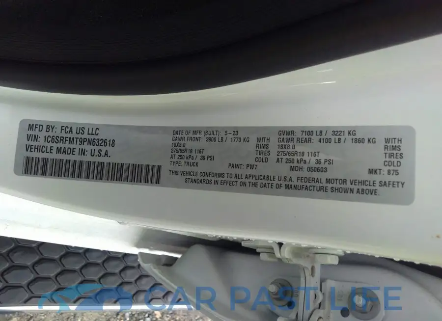 1C6SRFMT9PN632618# 9