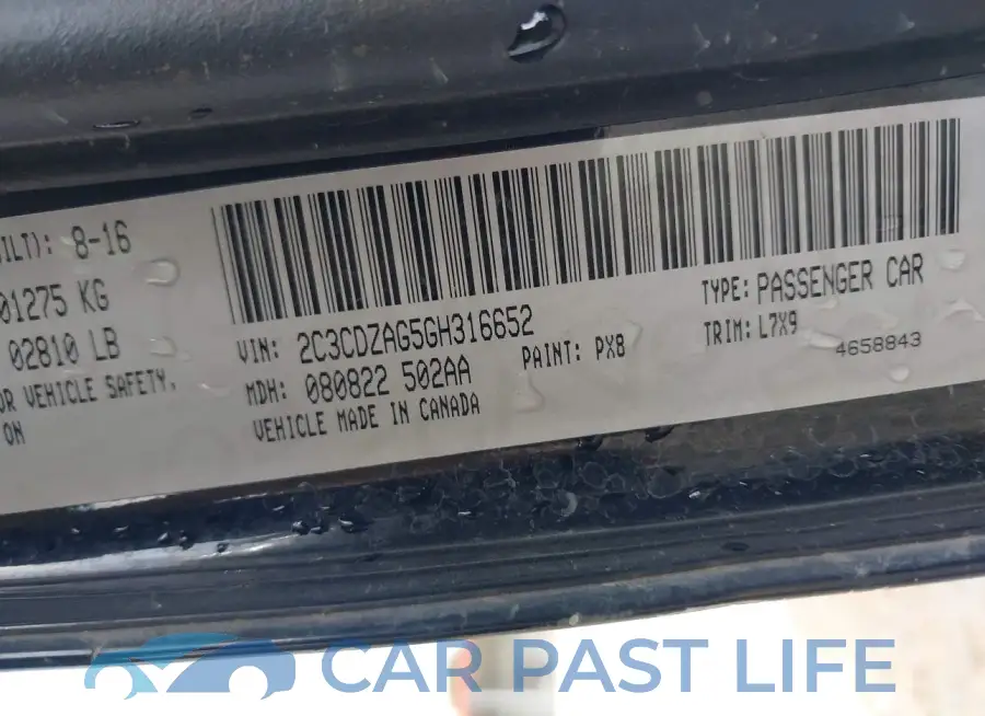 2C3CDZAG5GH316652# 9
