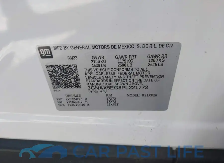 3GNAX5EG8PL221773# 9