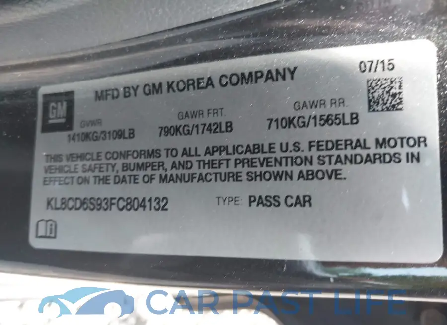 KL8CD6S93FC804132# 9