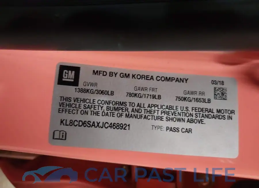 KL8CD6SAXJC468921# 9
