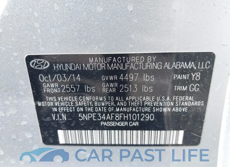 5NPE34AF8FH101290# 9