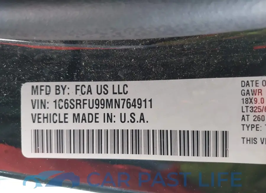 1C6SRFU99MN764911# 9