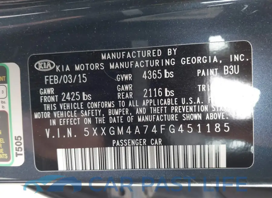 5XXGM4A74FG451185# 9