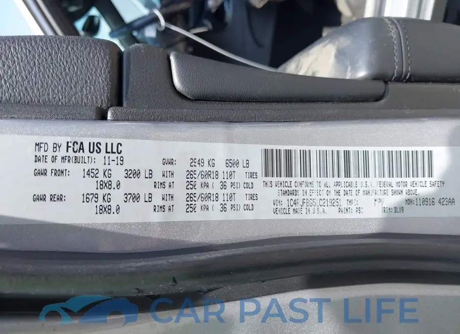 1C4RJFBG5LC219251# 9