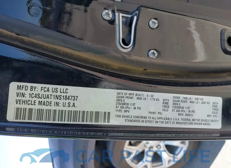 1C4SJUAT1NS184737# 9