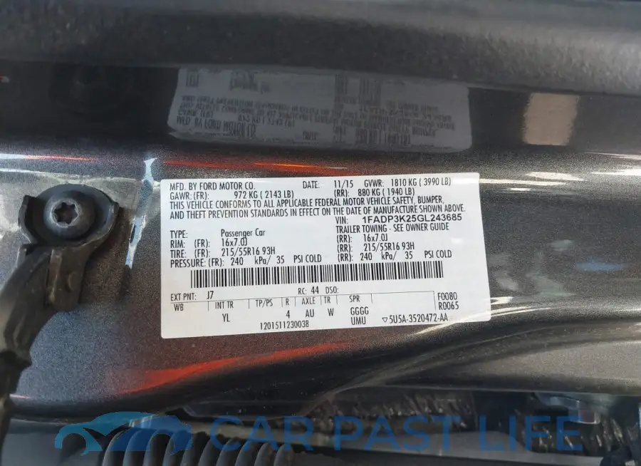 1FADP3K25GL243685# 9