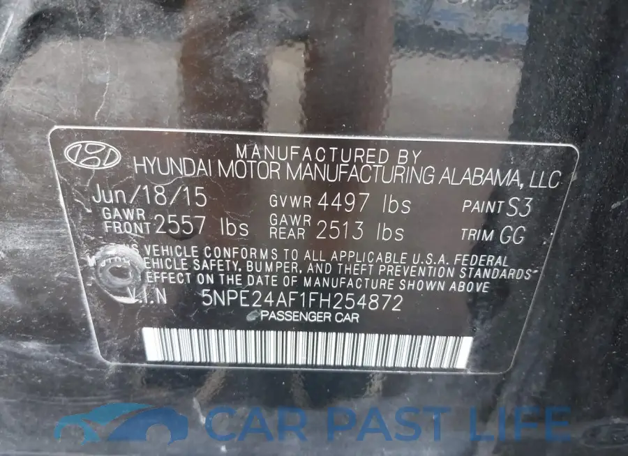 5NPE24AF1FH254872# 9
