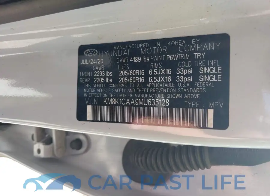 KM8K1CAA9MU635128# 9