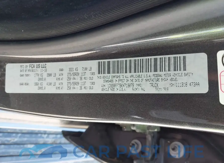 1C6SRFFT5KN719079# 9