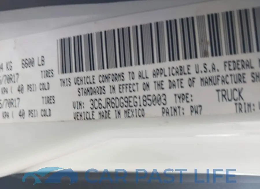3C6JR6DG9EG185003# 9