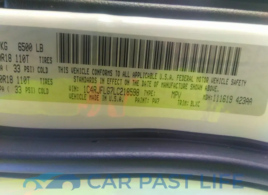 1C4RJFLG7LC218598# 9