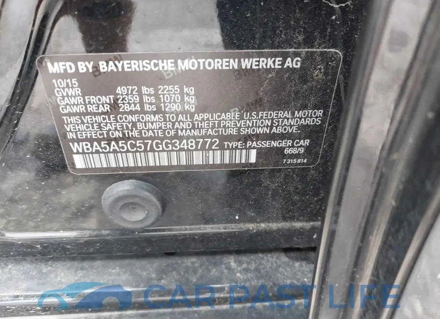 WBA5A5C57GG348772# 9