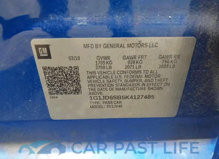 1G1JD6SB5K4127485# 9