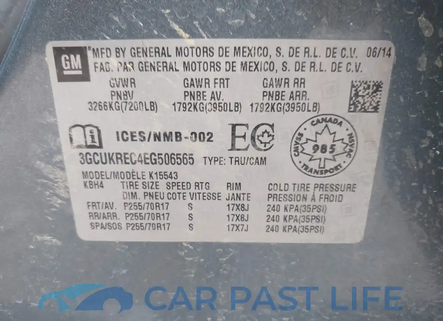 3GCUKREC4EG506565# 9