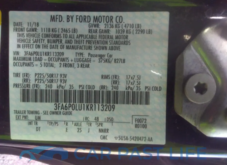 3FA6P0LU1KR113209# 9