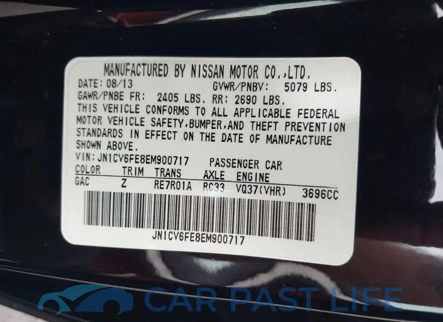 JN1CV6FE8EM900717# 9